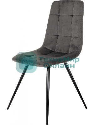 Стул для дома Бюрократ CH-K1_2 комплект 2 шт т. серый Holland 18 металл черный на ножках