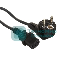 Кабель питания ExeGate Power PC-5P (Евровилка угловая Schuko->С13) VDE-250V-3*0.75-CU, 10A, 5м