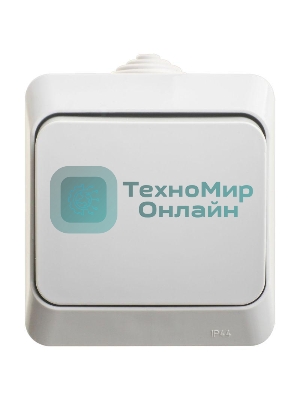 Переключатель 1-кл. ОП Этюд 10А IP44 сер. SchE BA10-046C