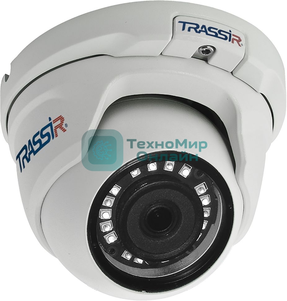 Камера видеонаблюдения IP Trassir TR-D2S5-noPoE v2 3.6-3.6мм цв. корп.:белый