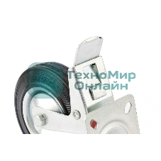 Колесо поворотное Сибртех с тормозом, диаметр 200 мм, крепление платформенное