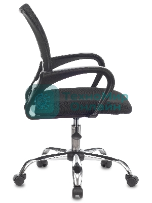 Кресло Бюрократ CH-695NLTSL черный, сетка/ткань, 120 кг, механизм качания