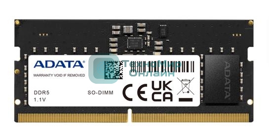 Оперативная память XPG, DDR5, 32Gb (1x32 Gb), 5600 MHz, CL46, SO-DIMM