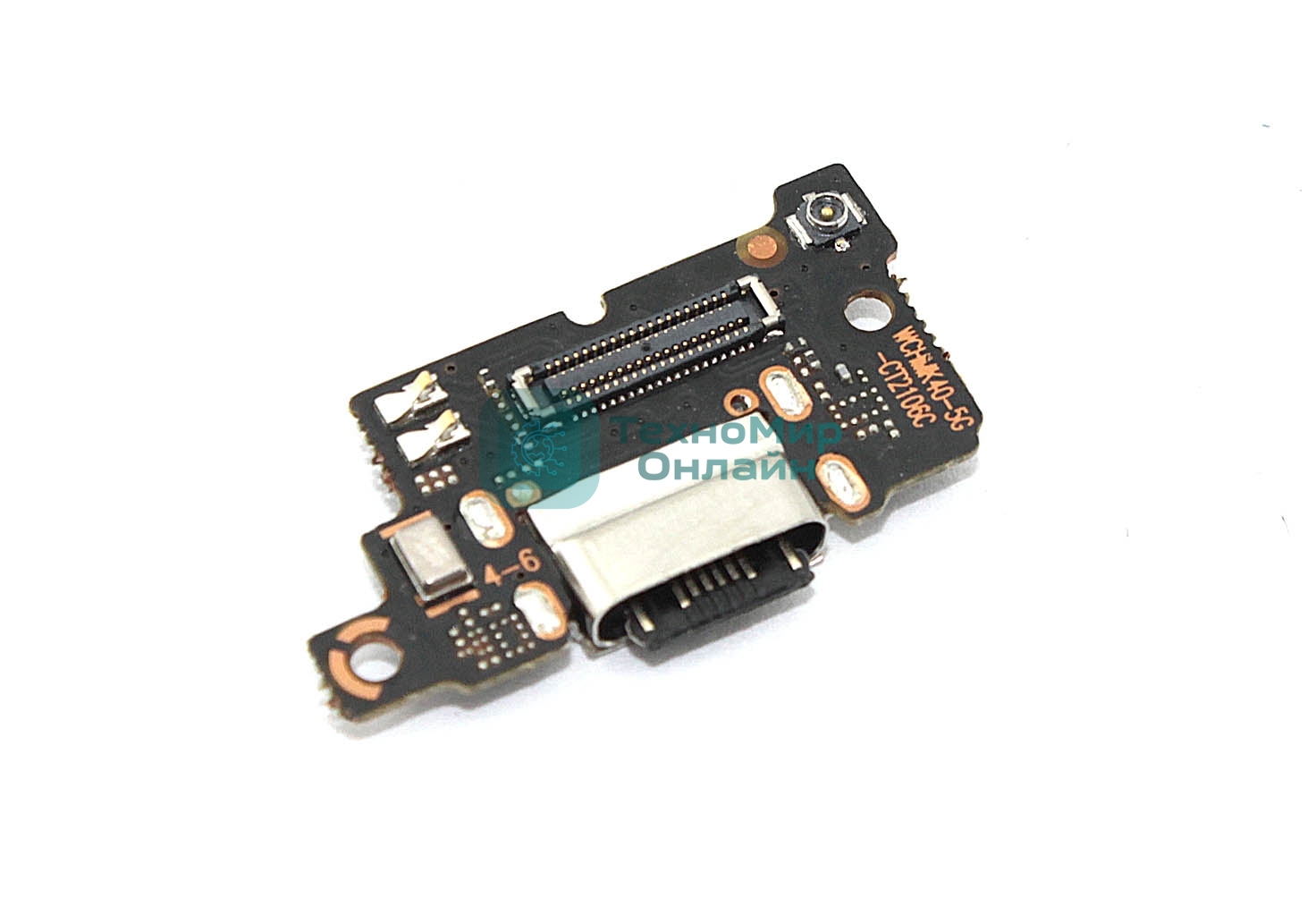 Нижняя плата с разъемом зарядки и микрофоном для Xiaomi Redmi K40, K40S, K40 Pro