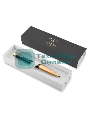 Ручка шариковая Parker Urban Core K314 (CW2143640) Muted Black GT M, синие чернила, подарочная коробка