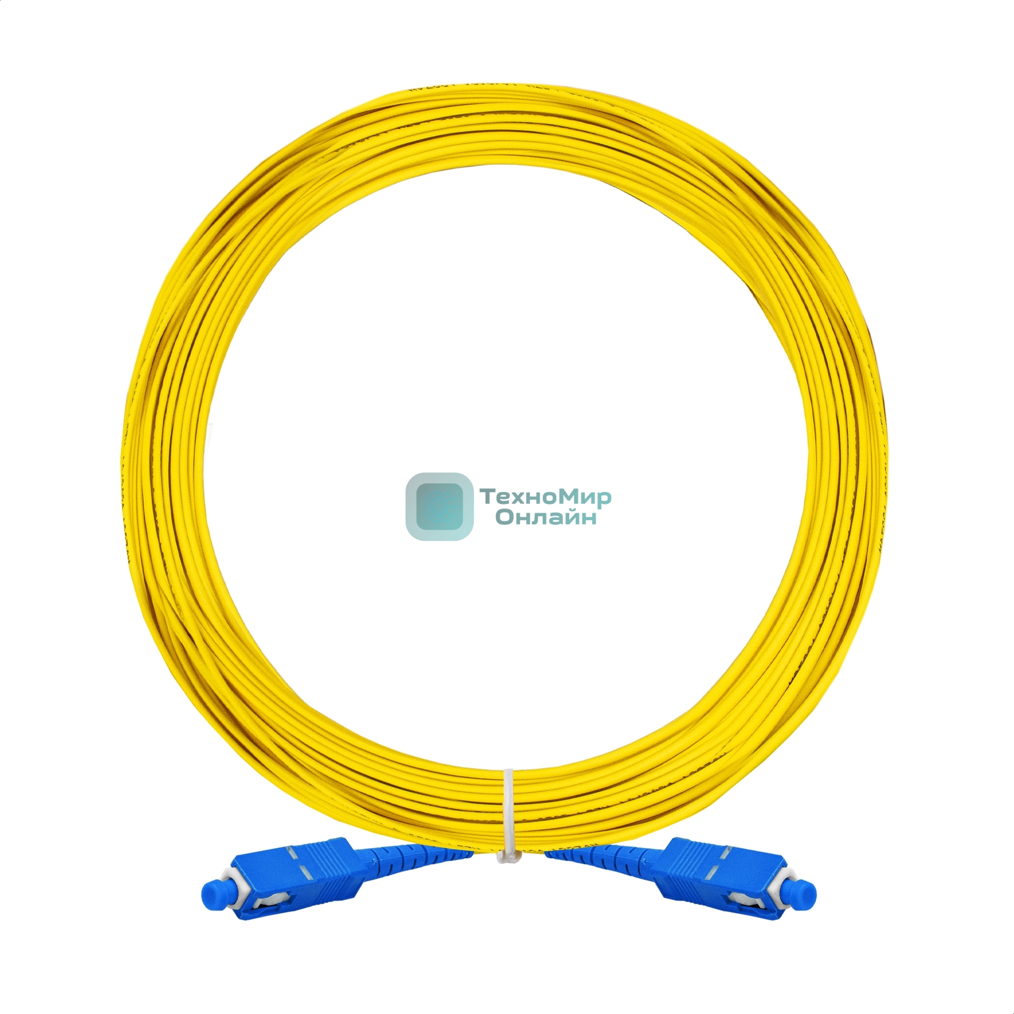 Патч-корд волоконно-оптический ExeGate FC-S-9-SC-SC-10M-LSZH (Шнур ВО SM 9/125 (OS2/G.652.D), SC/UPC-SC/UPC, Simplex, LSZH, 10 м)