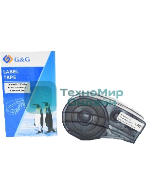 Картридж ленточный G&G GG-M21-750499 черный на белом 19.1x4.9 для Brady BMP21-PLUS, BMP21-LAB