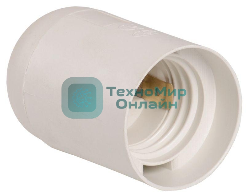 Патрон электрич. E27 Ппл27-04-К02 подвесной пластик бел. (с этикет.) IEK EPP10-04-01-K01