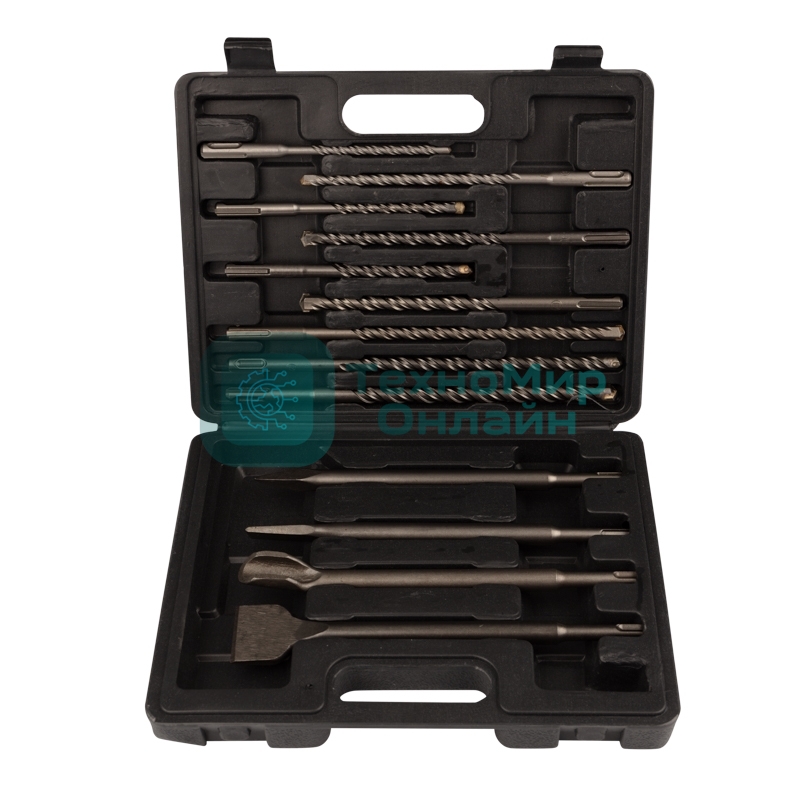 Набор буров и долот Kranz SDS PLUS, 13 предметов