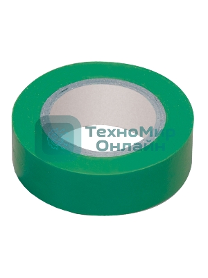 Изолента IEK UIZ-13-10-K06 0,13х15 мм зеленая 20 метров