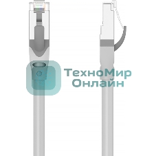 Патч-корд Vention прямой SFTP cat.6A, RJ45 - 0,5м. Серый