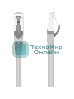 Патч-корд Vention прямой SFTP cat.6A, RJ45 - 0,5м. Серый