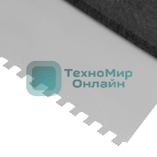 Шпатель из нержавеющей стали Сибртех 200 мм, зуб 4х4 мм, пластмассовая рукоятка