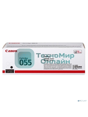 Картридж лазерный Canon 055 BK (3016C002) черный (2300 стр.) для Canon i-SENSYS серий MF740, LBP660