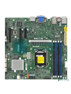 Материнская плата SuperMicro MBD-X12SCZ-F-O, LGA1200, Intel W480E, 4xDDR4, 4xSATA, 1xM.2, 1xPCIe x16, 2xPCIe x4, 1xPCIe x1, 2xRJ45, 1xDVI-D, 2xDP, 1xVGA, 1xCOM, 1xDOM, TPM 2.0, 6xUSB 2.0 (внутренние), 1xM.2 (E-Key для Wi-Fi), mATX (OEM)