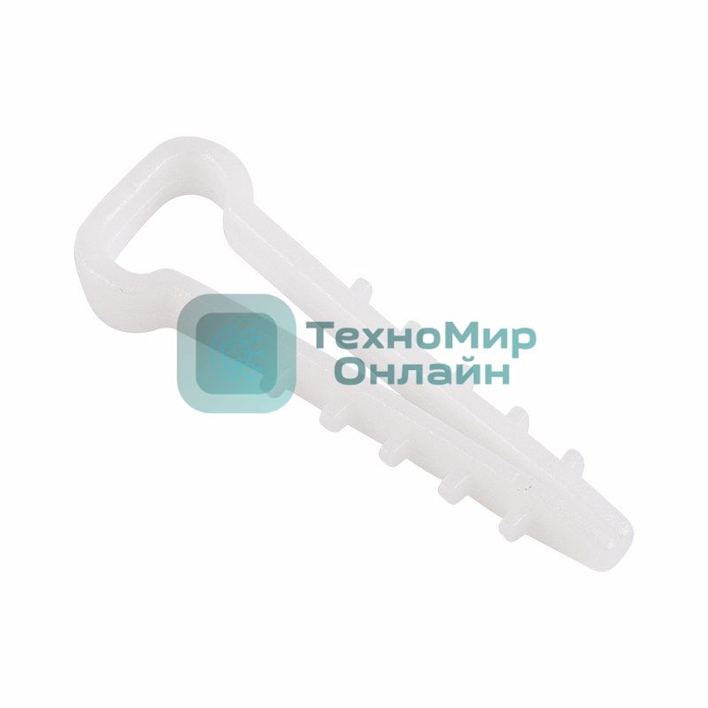 Дюбель-хомут нейлоновый прямоугольный Rexant 5-10 мм, белый, упаковка 100 шт.