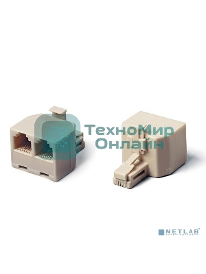 Разветвитель US-12 RJ45 8P8C (джек) -> 2x8P8C (розетки)