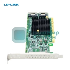 Адаптер для SSD PCIe x16 to Two SlimSAS SFF-8654 8i Retimer Adapter