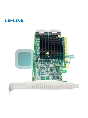 Адаптер для SSD PCIe x16 to Two SlimSAS SFF-8654 8i Retimer Adapter