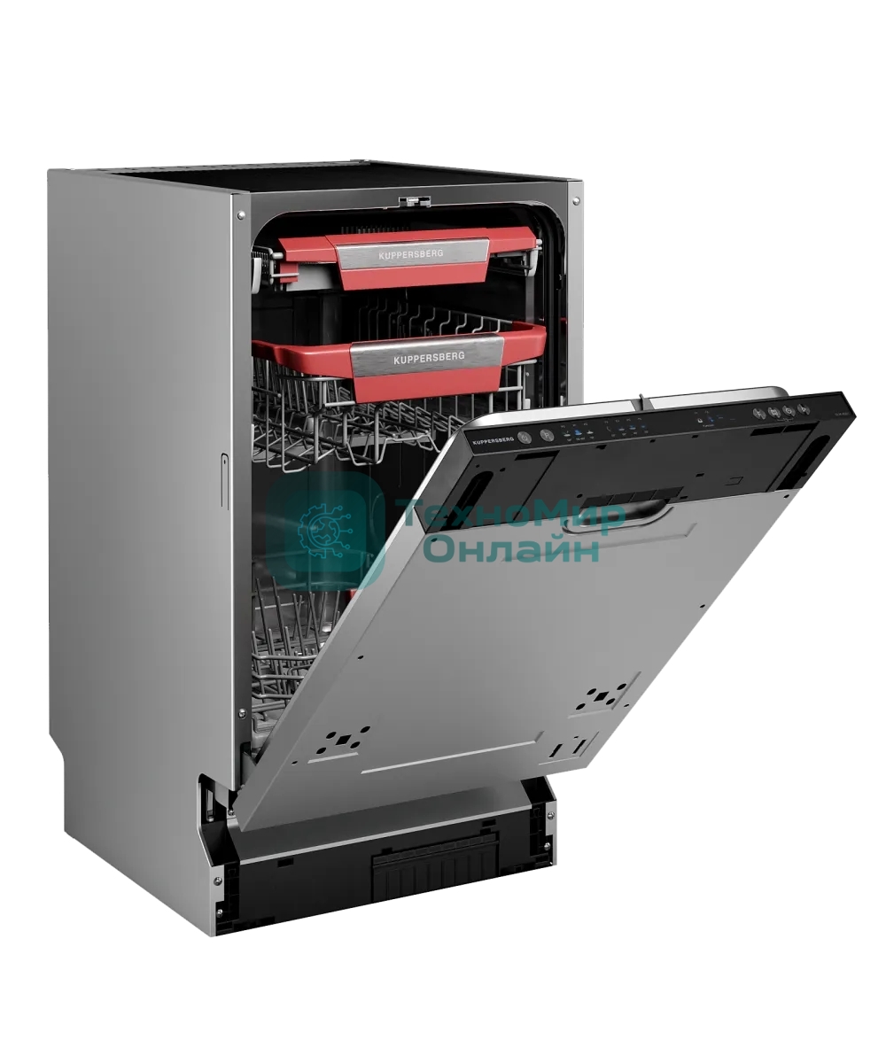 Встраиваемая посудомоечная машина Kuppersberg GLM 4581, черный, 44.8 см, 10 компл., 49 дБ, класс A+++