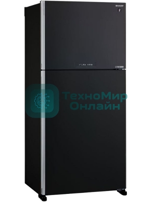 Холодильник Sharp SJ-XG60PMBK черный двухкамерный 422/178 л морозилка сверху, No Frost