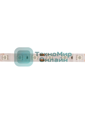 Лента светодиодная открытая, 10 мм, IP23, SMD 5050, 60 LED/m, 12 V, цвет свечения желтый