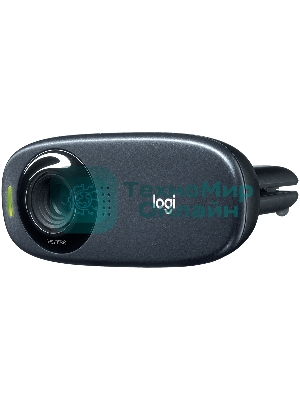 Веб-камера Logitech C310 HD 1280x720, 30 кадр/с, USB Type-A, микрофон (шумоподавление), автоосвещение, универсальное крепление