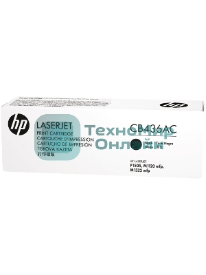 Картридж лазерный контрактный HP LaserJet CB436A Black Print Cartridge Contract