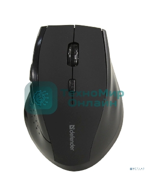 Мышь беспроводная Defender Accura MM-365 черный, 1600 dpi, радиоканал, USB, кнопки - 6
