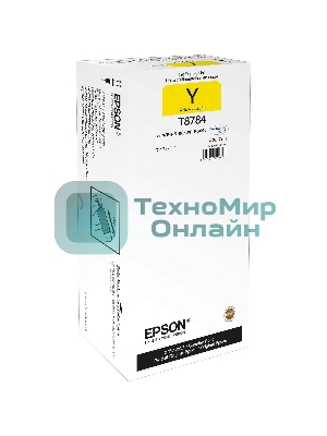 Картридж струйный Epson C13T878440 желтый (50000 стр. 425.7 мл) для WorkForce WF-R5190DTW WF-R5190, WF-R5690DTWF WF-R5690