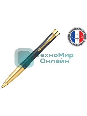 Ручка шариковая Parker Urban Core K314 (CW2143640) Muted Black GT M, синие чернила, подарочная коробка