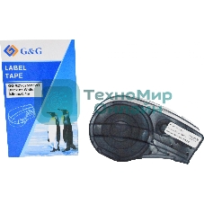 Картридж ленточный G&G GG-M21-375595WT черный на белом 9.5x6.4 для Brady BMP21-PLUS, BMP21-LAB