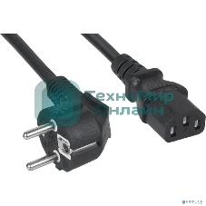 Кабель питания компьютера Cabeus PC-186-VDE-1.0-5M (Schuko+C13) (3x1.0), 5 м