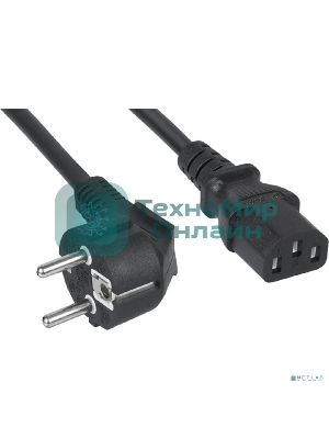 Кабель питания компьютера Cabeus PC-186-VDE-1.0-5M (Schuko+C13) (3x1.0), 5 м