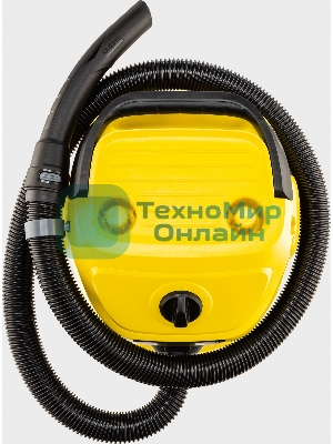 Строительный пылесос Karcher WD 3 S V-17/4/20 желтый, 1000 Вт, уборка сухая/сбор воды, пылесборник мешок/контейнер, 17 л
