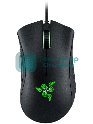 Мышь проводная Razer DeathAdder Essential черный, 6400 dpi, USB, кнопки - 5