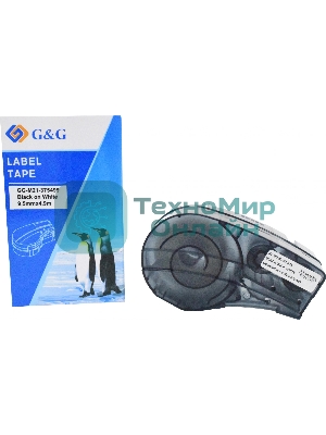 Картридж ленточный G&G GG-M21-375499 черный на белом 9.5x4.9 для Brady BMP21-PLUS, BMP21-LAB