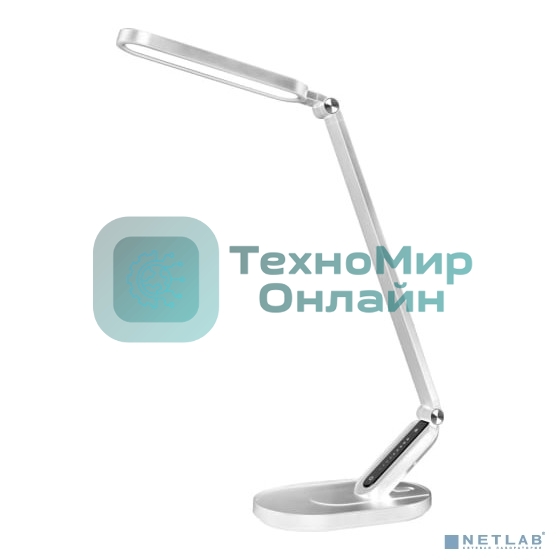 Настольный светильник Camelion KD-859 C01 белый LED (Свет-к наст.10Вт,230В,750лм,сенс.рег.ярк и цвет.темп,USB-5В,1А)