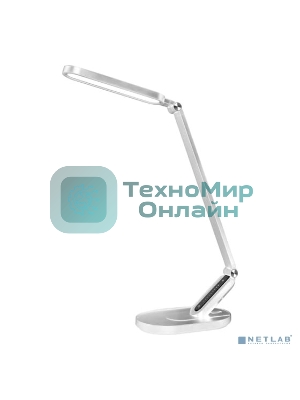 Настольный светильник Camelion KD-859 C01 белый LED (Свет-к наст.10Вт,230В,750лм,сенс.рег.ярк и цвет.темп,USB-5В,1А)