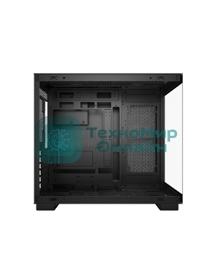 Компьютерный корпус без блока питания PCCOOLER C3 T500 BK, Panoramic Mid Tower, Black, TG, 0.7 SPCC, no fans ATX, mATX, mITX 175/400/200мм 1x2.5