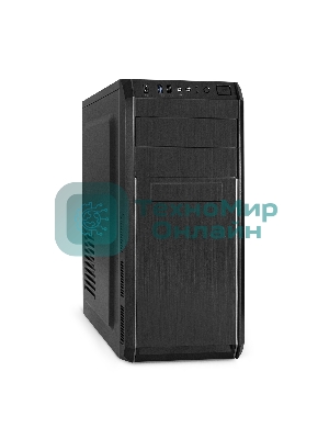 Компьютерный корпус Miditower ExeGate XP-334UC-UNS400 (ATX, БП UNS400 с вент. 12см, 1хUSB/1хUSB 3.0/1хTypeC, аудио, черный)