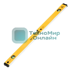 Уровень алюминиевый Denzel магнит., фрезерованный, 3 глазка (1 зеркал.), 0,5 мм/м, 800 мм