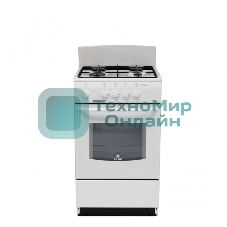 Плита газовая De Luxe 5040.38Г (Щ) белый, конфорок 4 шт, духовка 43 л, 50 см x 85 см x 50 см