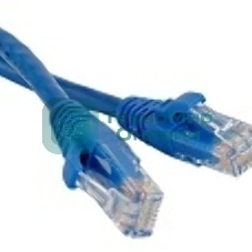 Патч-корд LANMASTER UTP LAN-PC45/U5E-1.0-BL вилка RJ-45-вилка RJ-45 cat.5е 1м синий LSZH (уп.:1шт)