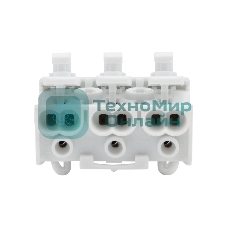 Клемма пружинная соединительная Rexant КСП 3-полюсная с заземлением и с монтажными ножками (100 шт./уп.)