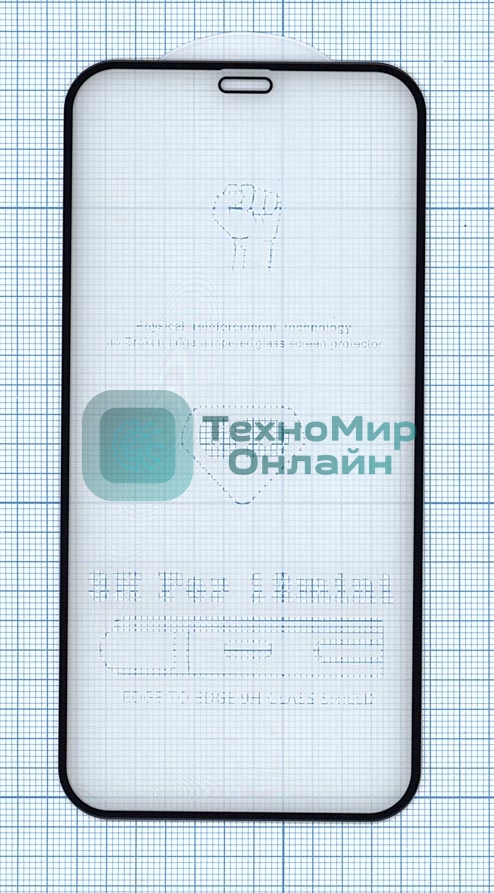 Защитное стекло 6D для Apple iPhone 12 mini черный