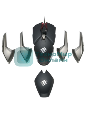Мышь проводная Mad Catz B.A.T. 6+ черный, 16000 dpi, USB, кнопки - 10