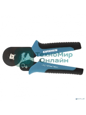 Клещи для обжима наконечников электропроводов Gross 17724 с сечением 0,25-8 мм2