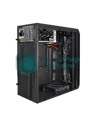 Компьютерный корпус Miditower ExeGate XP-334UC-UNS400 (ATX, БП UNS400 с вент. 12см, 1хUSB/1хUSB 3.0/1хTypeC, аудио, черный)
