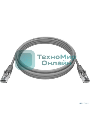 Патч-корд NTSS NTSS-PC-FTP-RJ45-5e-1.5-LSZH-GY NTSS-PC-FTP-RJ45-5E-1.5-LSZH FTP RJ-45 вил.-вилка RJ-45 кат.5E 1.5м серый LSZH (уп.:1шт) 26AWG